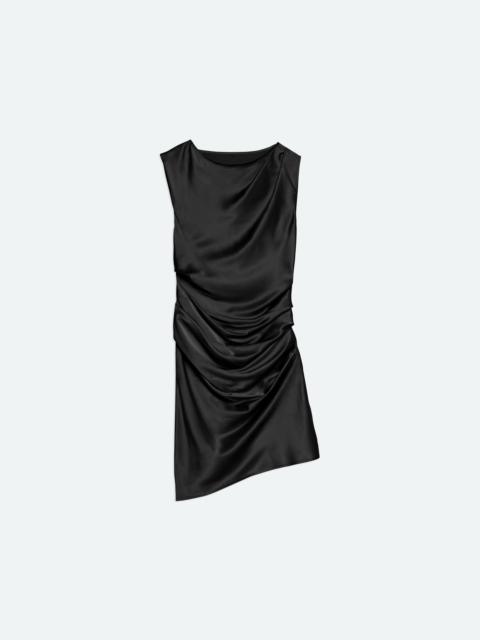 Helmut Lang SILK DRAPED DRESS
