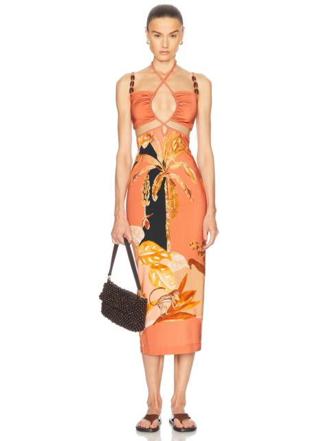 PatBO Bananier Midi Dress