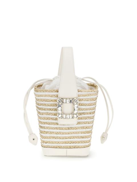 Roger Vivier Roger Vivier Mini Viv' Skate Bucket Bag White/Cream
