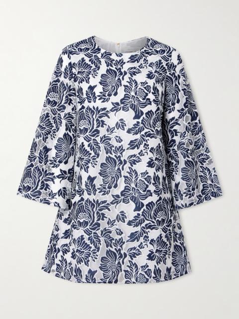 BORGO DE NOR Stevie Cotton-blend Corded Lace Mini Dress