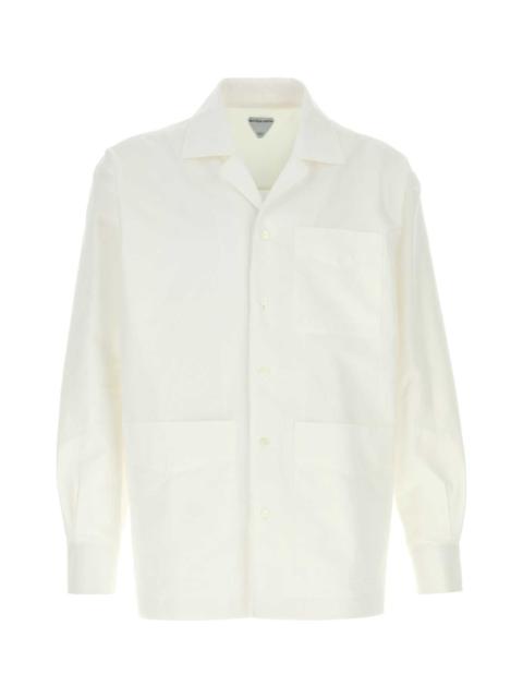 Bottega Veneta Bottega Veneta Men White Cotton Shirt