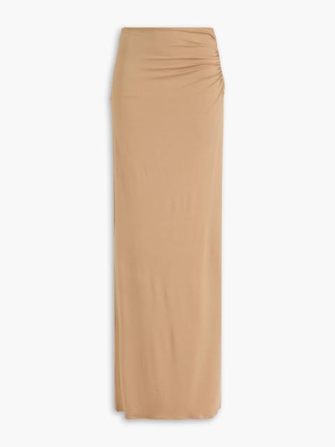 MAGDA BUTRYM Ruched stretch-jersey maxi skirt