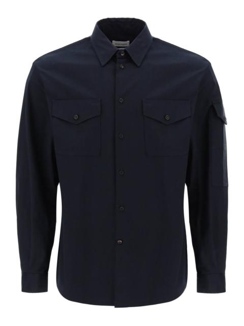 Alexander Mcqueen Shirt With Logo Band On The Sleeve
