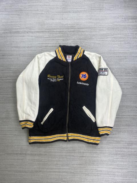 Other Designers Japanese Brand × Vintage - Vintage 76 Lubricants Racing Fuel Embroidery Varsity Jacket