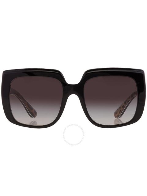 Dolce & Gabbana Dolce and Gabbana Grey Gradient Square Ladies Sunglasses DG4414 32998G 54