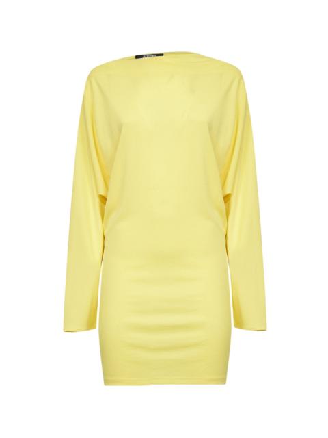 JACQUEMUS Jacquemus Women Yellow The Mistral Cowl-Back Mini Dress