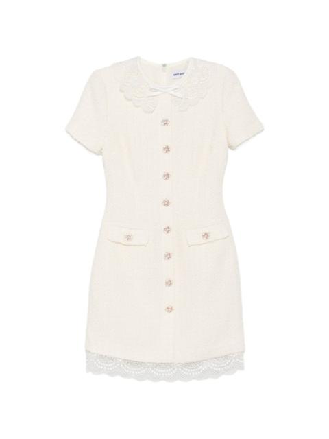 self-portrait Self Portrait Women Bouclé Mini Dress