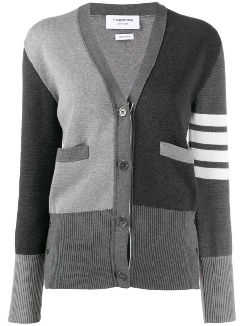 Thom Browne Funmix Crepe 4-Bar Cardigan Women