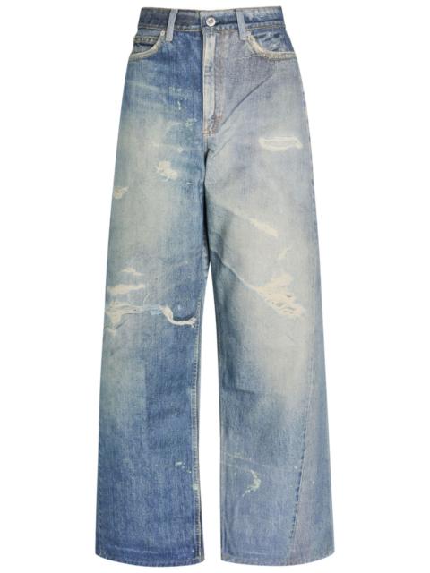 Our Legacy Our Legacy Full-cut Denim-print Straight-leg Jeans