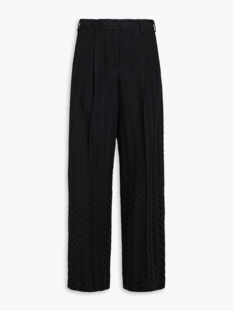 Missoni Crochet-knit cotton-blend straight-leg pants