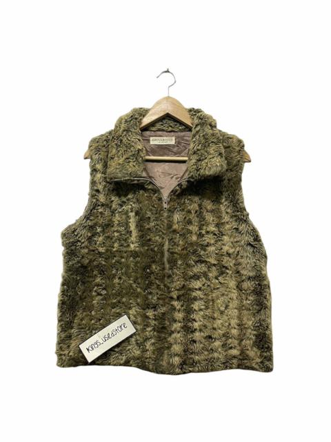 Other Designers Vintage - GIOVAROCCO MILANO FAUX FURRY VEST JACKET