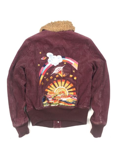 Other Designers Hysteric Glamour - Hysteric Glamour Back Hit Embroidery Sherpa inside jacket