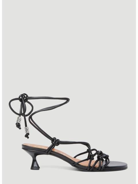GANNI Ganni Women Knots Kitten Heel Sandals