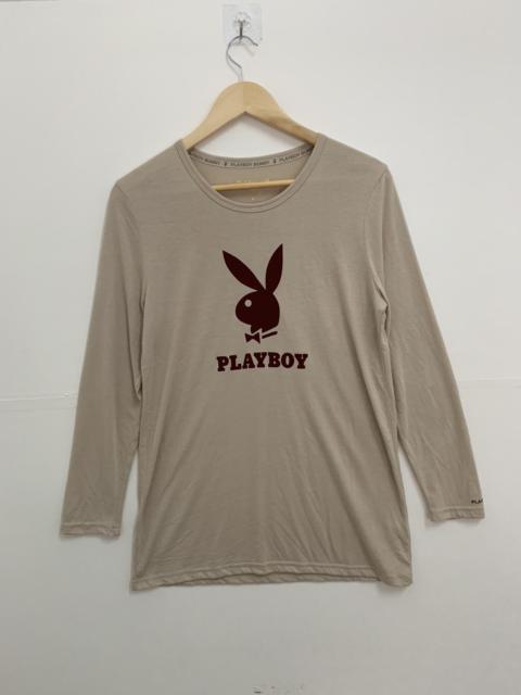 Other Designers Playboy - Playboy Bunny Long Sleeve Tee Size Medium Colour Brown