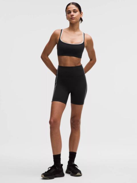 lululemon Wunder Train No-Line Piped High-Rise Short 6"
