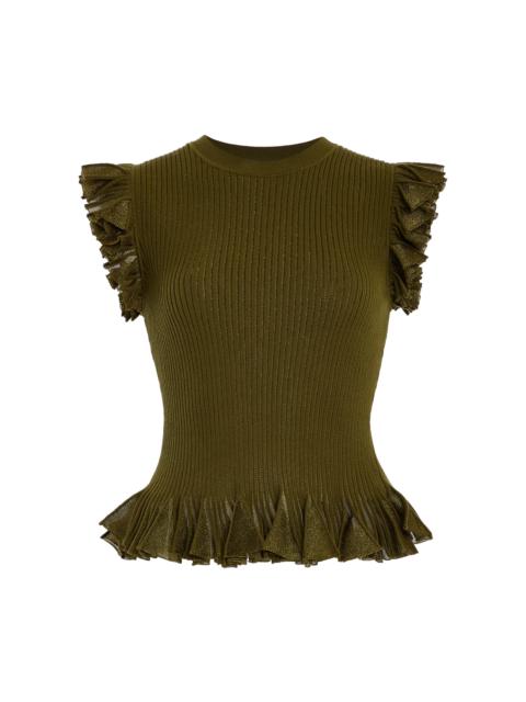 ULLA JOHNSON Leila Top green
