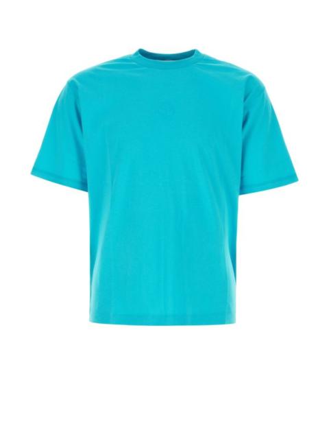 STONE ISLAND Turquoise Cotton T-Shirt