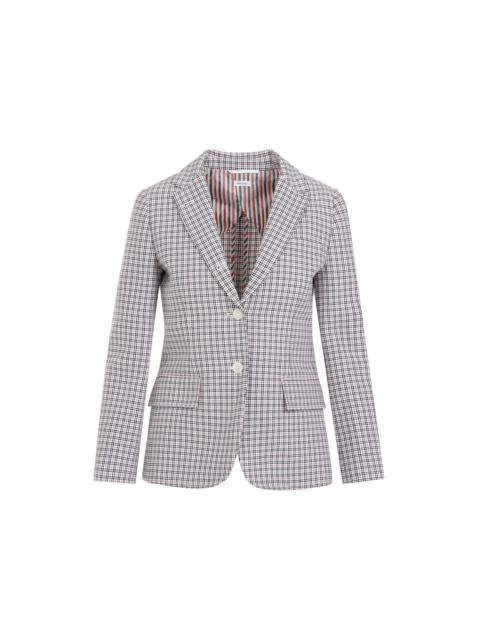 Thom Browne Women Thom Browne Small Check Cotton Jacket