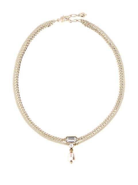 Alexander McQueen Alexander Mcqueen Women Platinum Metal Skull Necklace