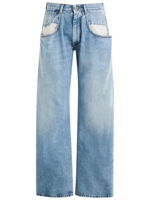 Maison Margiela Faded Wide-leg Jeans