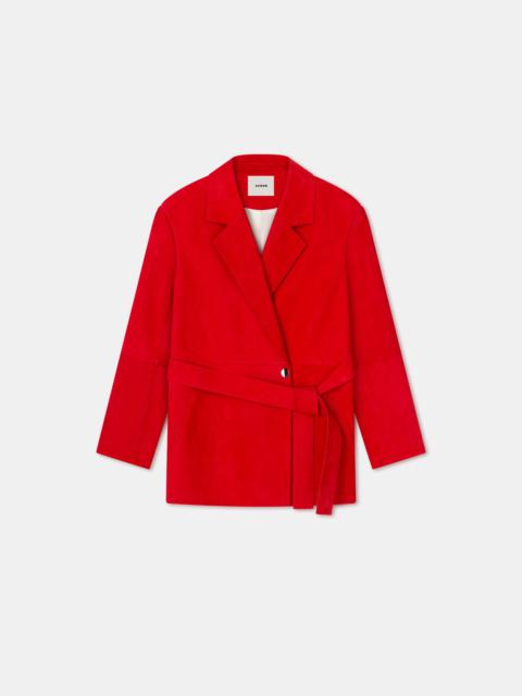 AERON SWORD
Suede belted blazer