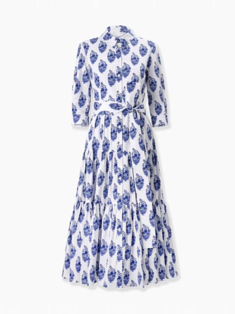 CAROLINA HERRERA Floral-Block-Print Shirt Dress