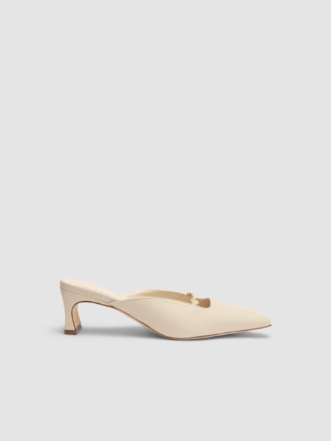 BY FAR Leda Limewash Lamb Nappa Leather Mule