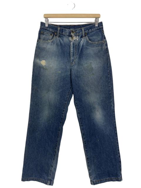 Other Designers GOSTAR DE FUGA - Blue Denim Jeans Machope Distressed Jeans