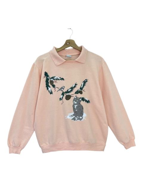 Other Designers Other - Vintage Art Animal Sweatshirt Size M