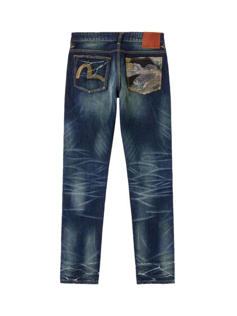 EVISU Brocade Patched Pocket Jeans #2017