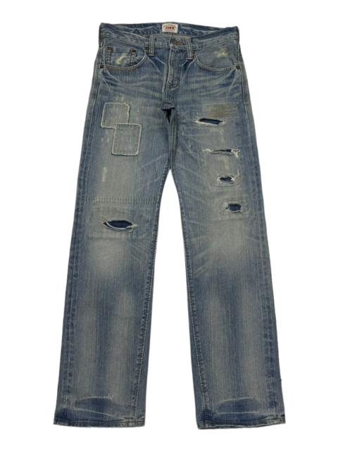 Other Designers ❤️‍🔥VINTAGE EDWIN DISTRESS PATCHWORK KAPITAL STYLE DENIM JEANS