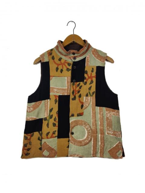 Other Designers Native - Reversible MonaLisa Woven Vest Patchwork Jacket
