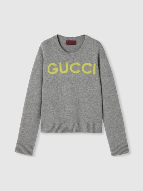 GUCCI Wool top with Gucci intarsia