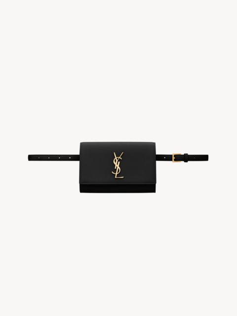 SAINT LAURENT KATE BELT BAG IN GRAIN DE POUDRE-EMBOSSED LEATHER