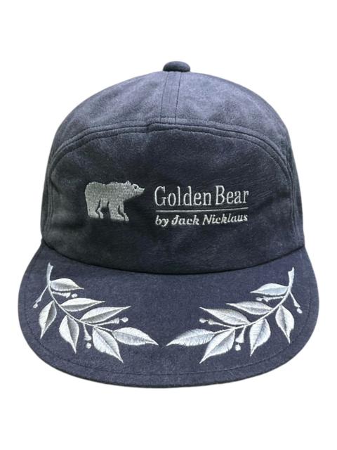 Other Designers Golden Bear × Velvet × Vintage - 🔥90’s GOLDEN BEAR 7 Panel Strapback Poly-Velvet Podium Hat