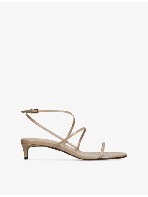 KHAITE Loop Kitten-Heel Leather Sandals