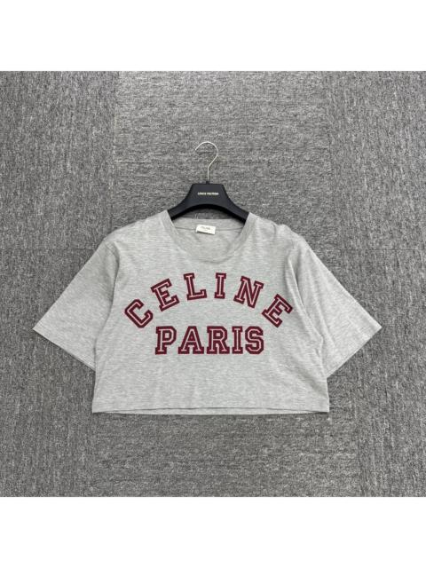 CELINE Celine Logo Print Short Sleeve Shirt