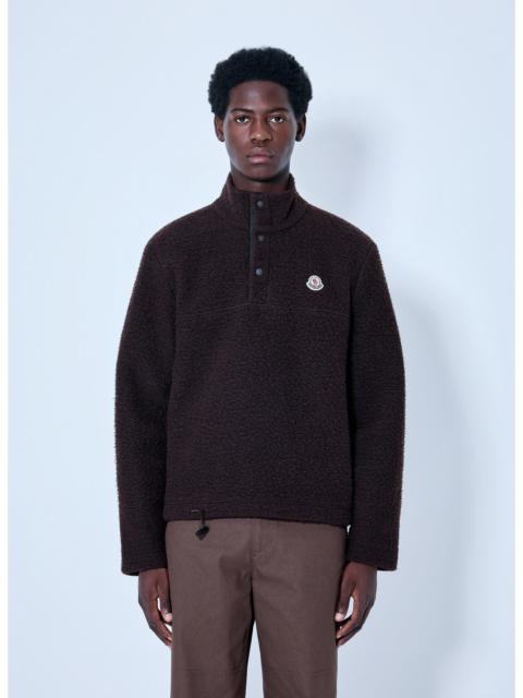 Moncler Moncler Men Fleece Pullover With Snap Fastening