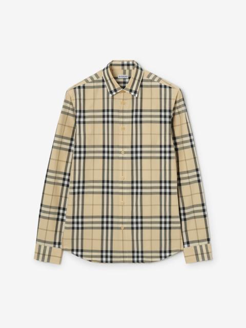 Burberry Slm Fit Check Cotton Shirt