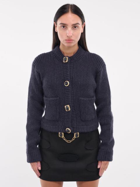 AREA Gemstone Button Cardigan