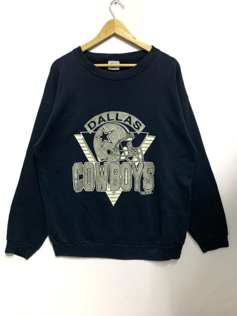 Other Designers Vintage - Vintage Dallas Trench Sweatshirt Navy Extra Large