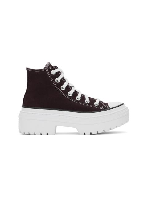 Burgundy Chuck Taylor All Star Lugged Heel Platform Sneakers