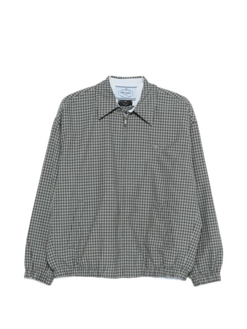 Prada Prada Check-pattern Zip-fastening Jacket