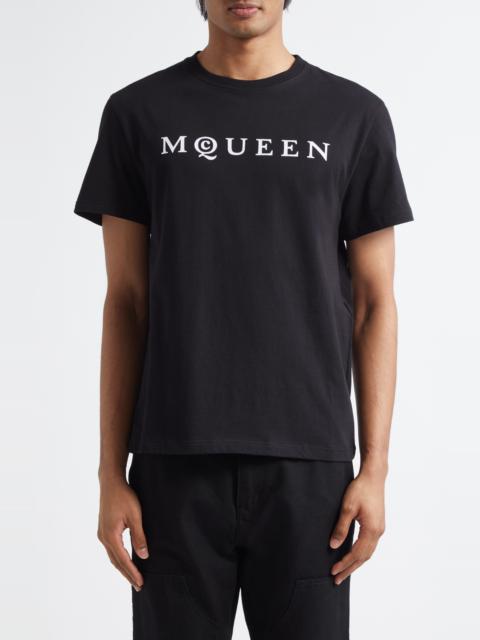 Alexander McQueen McQueen Logo Graphic T-Shirt in Black/White at Nordstrom