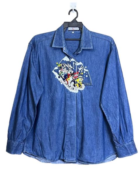 Other Designers Vintage - NICE💥EMMANUEL SCHVILI X DISNEY EMBROIDERY BUTTON UPS SHIRT