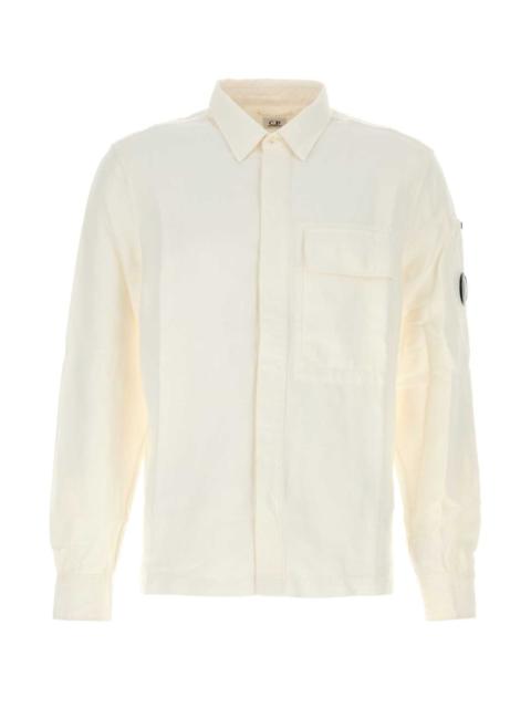 C.P. Company C.P. Company Men White Oxford Shirt
