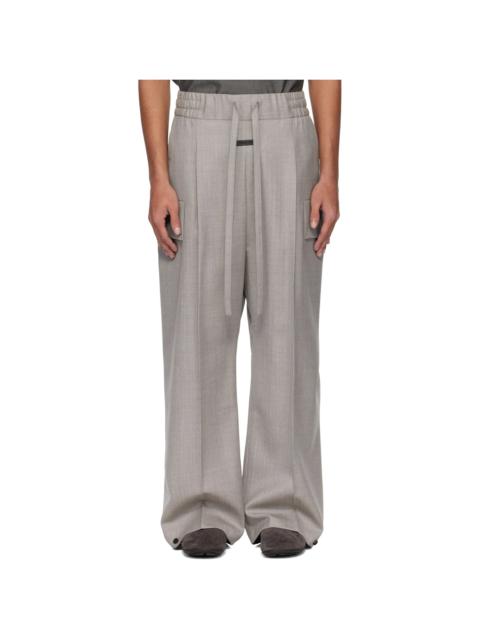 Fear of God Gray Wide Leg Cargo Pants