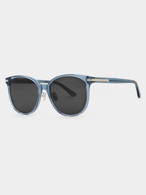 FERRAGAMO Ferragamo Grey Square Men's Sunglasses SF2027SLBK 420 58