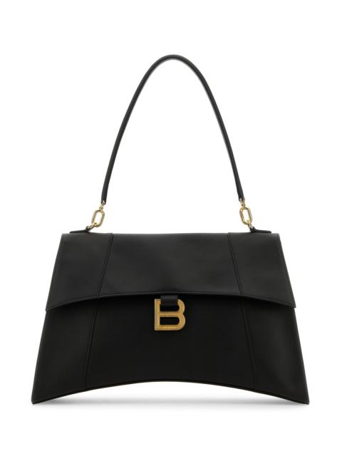 BALENCIAGA Black leather Hourglass shoulder bag