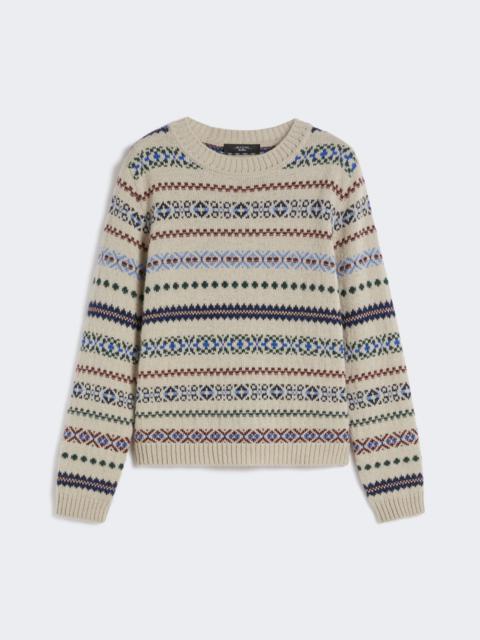 WEEKEND Max Mara QUIRITE Wool and alpaca jacquard jumper